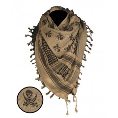 Shemagh scarf ΤΝ/BK Skull Mil-Tec