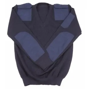 Πλεκτή Μπλούζα Μάλλινη Πουλόβερ  Cotonlaine Μπλε