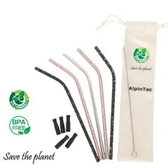 Καλαμάκια Σπαστά Μεταλλικά 6mm