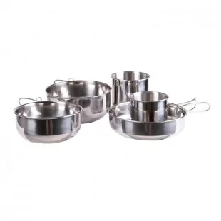 Cook Set Stainless Steel 4Pcs Mil-Tec