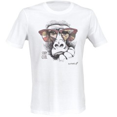 T-Shirt Οrganic Cotton "MONKEY WITH GLASSES" Defcon 5