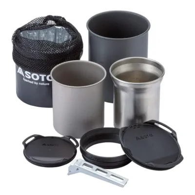 Φορητό Μαγειρικό Σετ Τιτανίου Soto