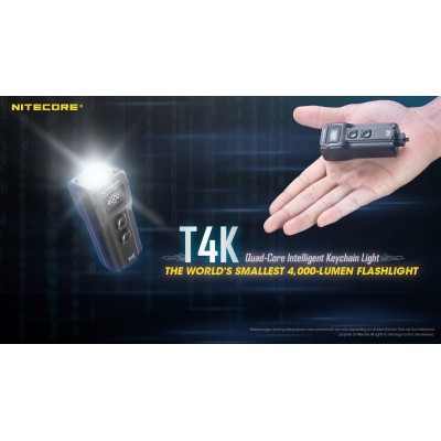 T4K 4000 Lumens Nitecore Flashlight