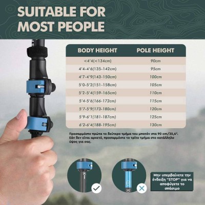 Hiking Poles Athos Z-pole Alpin Pro