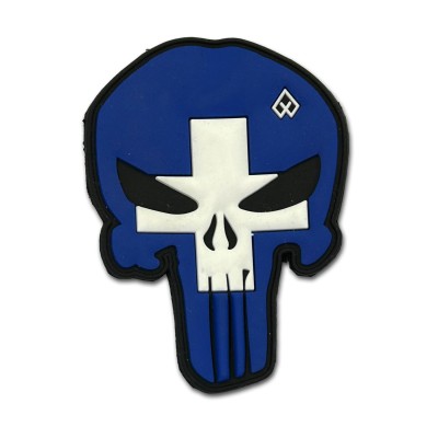 Hellas Punisher PVC Patch Blue