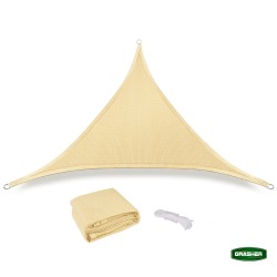 Triangular Shadow Net 5x5x5 Grasher Beige