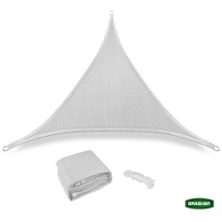 Triangular Shadow Net 5x5x5 Grasher Grey