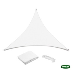 Τriangular Shadow Net 5x5x5 Grasher White