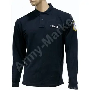 Μπλουζάκι Polo Αστυνομίας Μακρύ Μανίκι GF